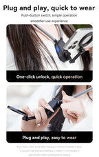 Clip magnético para teléfono con montaje en cuello 360 °   Soporte de teléfono POV de rotación para Iphone 15 14 13 12 11 10 para accesorios de teléfono SAMSUNG HUAWEI-MovilExpressShop