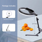 26CM fotografía iluminación teléfono Ringlight trípode soporte foto Led Selfie relleno anillo luz lámpara para vídeo Youtube Live COOK-MovilExpressShop