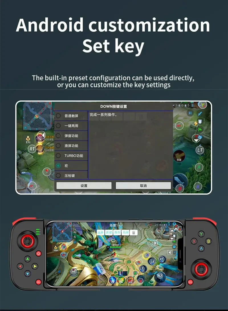 Mando inalámbrico D3 BT5.0, controlador de juego extensible para teléfono móvil, Android IOS-MovilExpressShop
