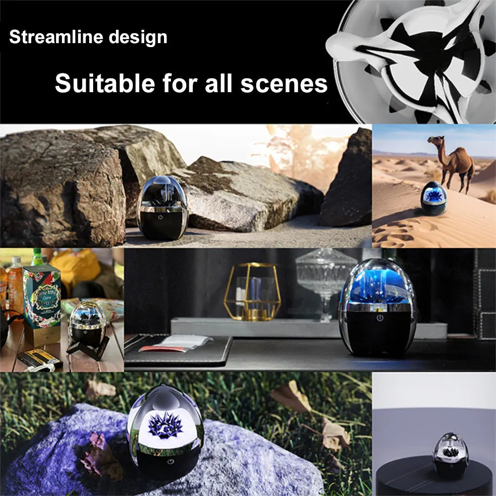 Altavoz Ferrofluid con luz ajustable de 4 colores, altavoz BT Ferrofluid de baile, altavoz portátil, regalos de cumpleaños para hombres y mujeres