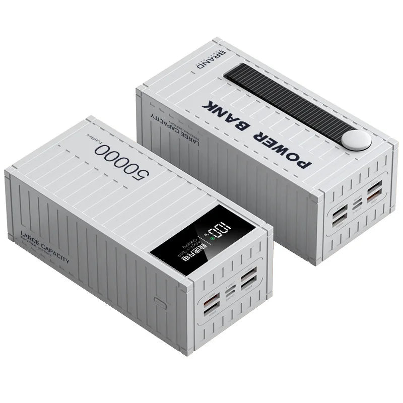 Banco de energía de carga portátil de gran capacidad de 50000mAh con 6 interfaces que soporta carga rápida de 120W adecuado para Xiaomi iPhone