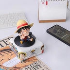 One Piece Monkey D. Luffy Roronoa Zoro Bluetooth sonido creativo de alto valor dibujos animados edición Q personaje CD tocadiscos regalo para niño-MovilExpressShop