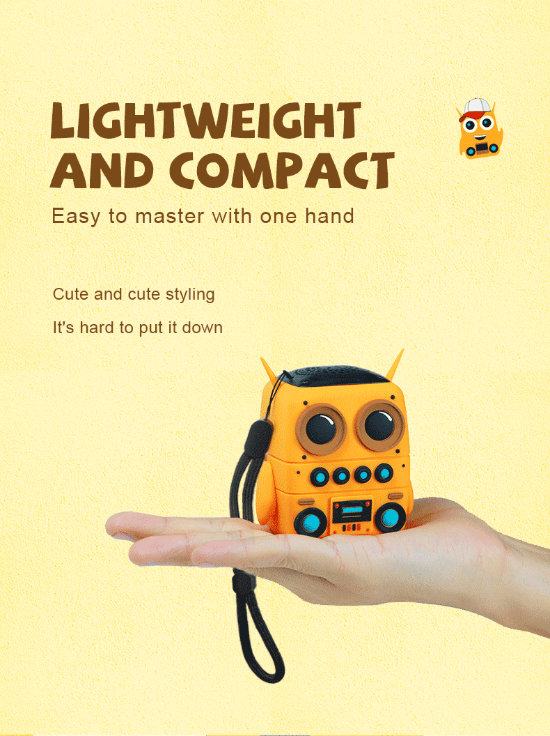 Buho Altavoz Bluetooth inalámbrico TK-200, minialtavoces portátiles impermeables IP65, compatible con tarjeta de memoria, estéreo HiFi, altavoces de graves pesados-MovilExpressShop