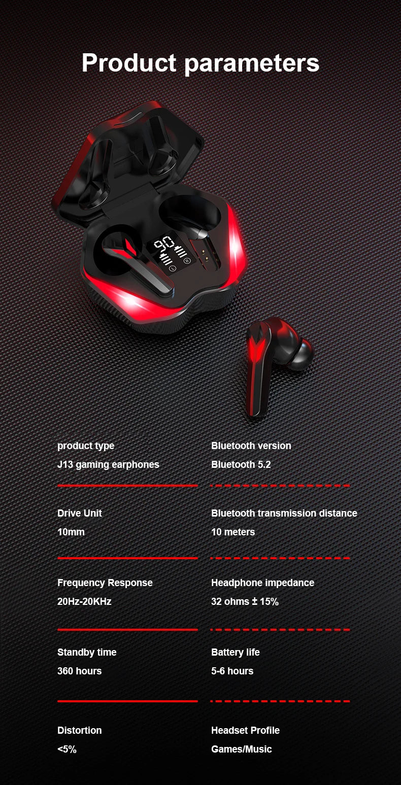 Auriculares inalámbricos, auriculares Bluetooth, auriculares con cancelación de ruido ENC-Calling, auriculares estéreo HiFi de baja latencia TWS Bluetooth 5.3