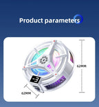 Nuevo TL07 Semiconductor móvil magnético/clip trasero PUBG enfriador 5V/3A ventilador de refrigeración por congelación radiador con pantalla Digital de temperatura-MovilExpressShop