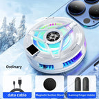 Nuevo Enfriador de teléfonos con pantalla magnética SL17, Enfriador de juegos 2 en 1, ventilador de refrigeración rápido Semiconductor para teléfono IOS y Android-MovilExpressShop