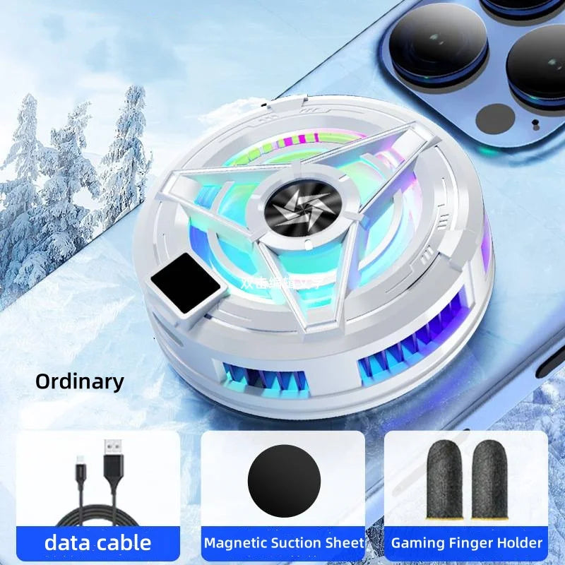 Nuevo Enfriador de teléfonos con pantalla magnética SL17, Enfriador de juegos 2 en 1, ventilador de refrigeración rápido Semiconductor para teléfono IOS y Android-MovilExpressShop
