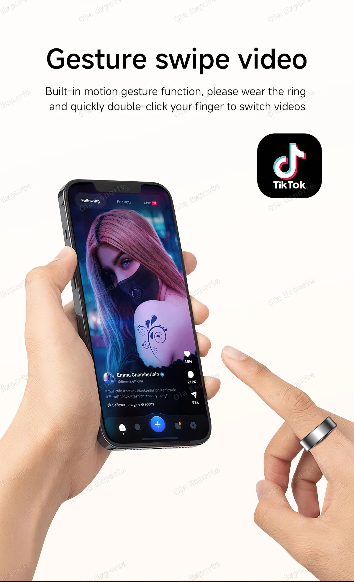 Anillo inteligente resistente al agua-MovilExpressShop