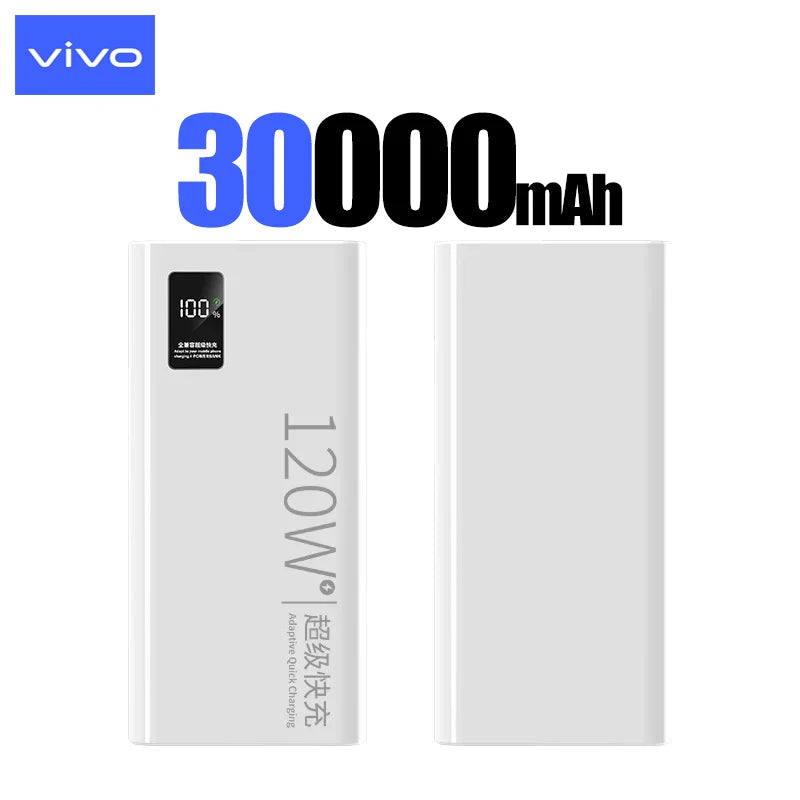 VIVO 120W Power Bank 50000mAh alta capacidad carga rápida Powerbank cargador de batería portátil para iPhone Samsung Huawei etc...-MovilExpressShop