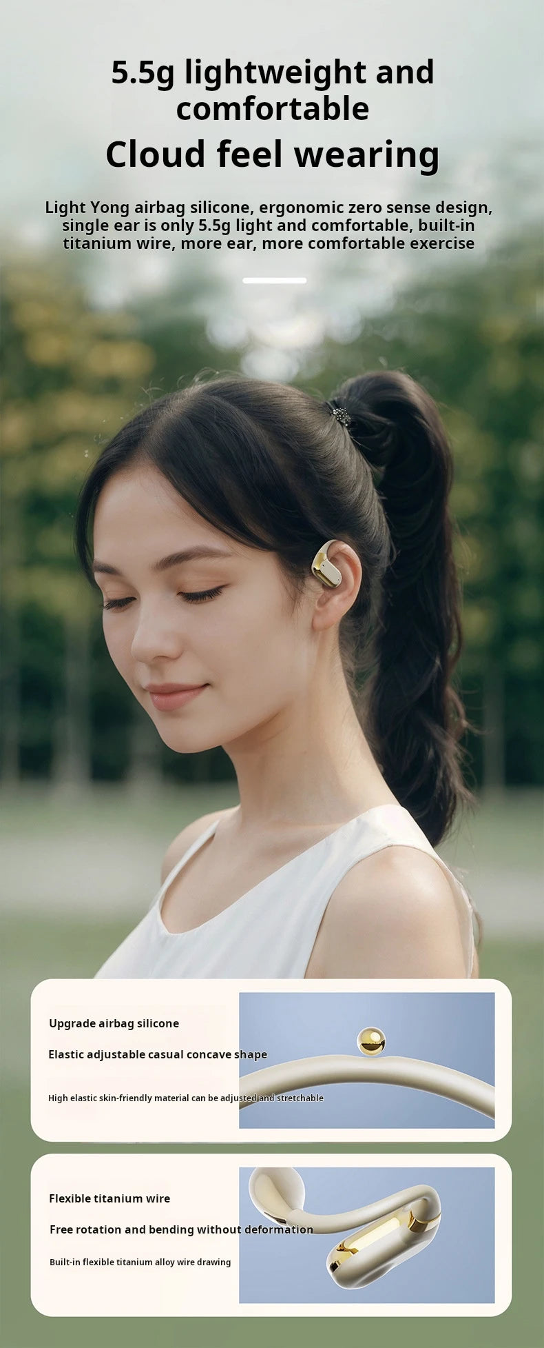 Original Xiaomi Q11 auriculares Bluetooth no intrauditivos auriculares inalámbricos pantalla de alimentación con micrófono deportes auriculares de alta fidelidad juego-MovilExpressShop