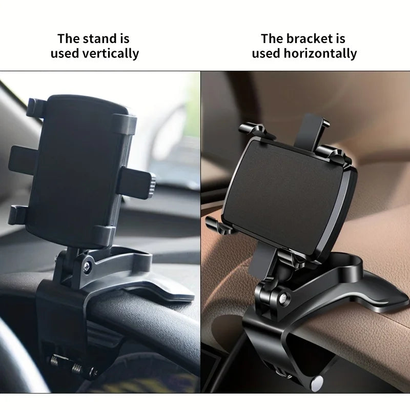 360 Degree Rotation Car Phone Holder Stand Universal GPS Bracket Dashboard Clip Mount Car Mobile Phone Support in Car For iPhone
