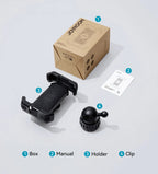 Joyroom Soporte para teléfono antivibración para bicicleta o moto Instalación rápida Soporte para teléfono para motocicleta con amortiguador de vibración para teléfonos de 4,7-7"-MovilExpressShop