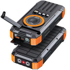 Banco de energía Solar con manivela, 20000mAh, inalámbrico magnético, 22,5 W, carga rápida, con luz para iWatch, iPhone 16, Samsung-MovilExpressShop