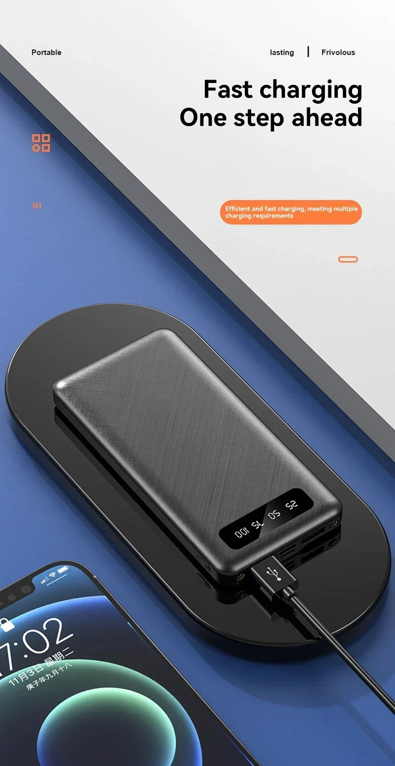 VIVO 200000mAh 120W banco de energía batería de carga súper rápida pantalla Digital de alta capacidad banco de energía para iPhone Samsung Huawei-MovilExpressShop