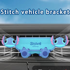 Soporte de teléfono de coche Disney Stitch para soporte GPS soporte de dibujos animados antideslizante a prueba de golpes soporte giratorio accesorios móviles