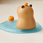 Soporte para teléfono de capibara de cocodrilo, figuritas de animales, decoración de escritorio, soporte para teléfono móvil, modelo de capibara creativo de dibujos animados, juguete