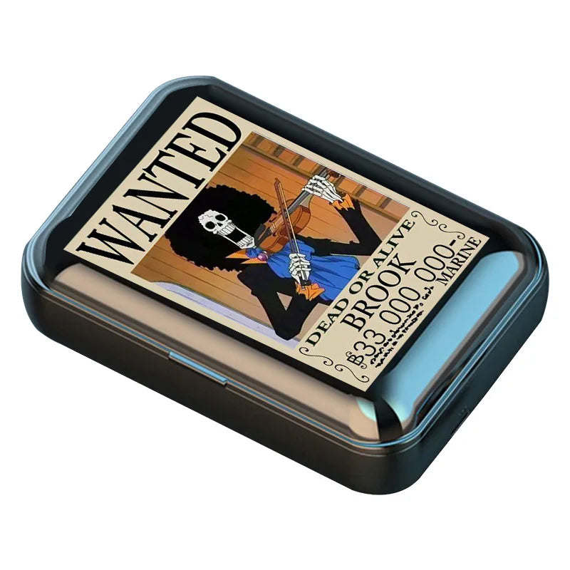 ONE PIECE Luffy Zoro Auriculares inalámbricos con Bluetooth Binaural pequeños en los oídos Anime estéreo bajo TWS auriculares deportivos para teléfono-MovilExpressShop