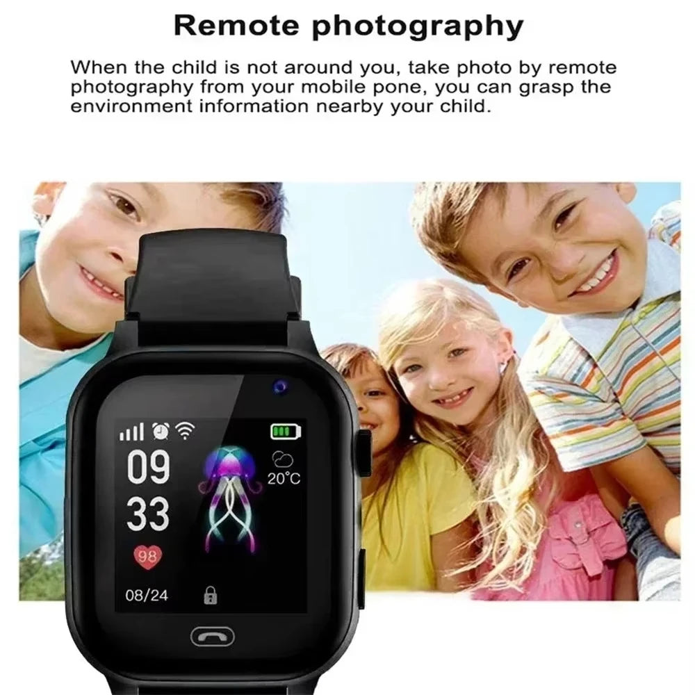 Xiaomi niños reloj inteligente 4G SOS ubicación GPS tarjeta Sim llamada niño reloj inteligente cámara impermeable niños niña regalo para Ios Android caliente