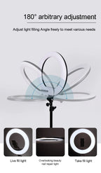 26CM fotografía iluminación teléfono Ringlight trípode soporte foto Led Selfie relleno anillo luz lámpara para vídeo Youtube Live COOK-MovilExpressShop