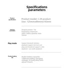 Pikachu Altavoz Bluetooth inalámbrico Altavoz pequeño portátil Subwoofer pesado Mini Bluetooth bajo Subwoofer regalos-MovilExpressShop