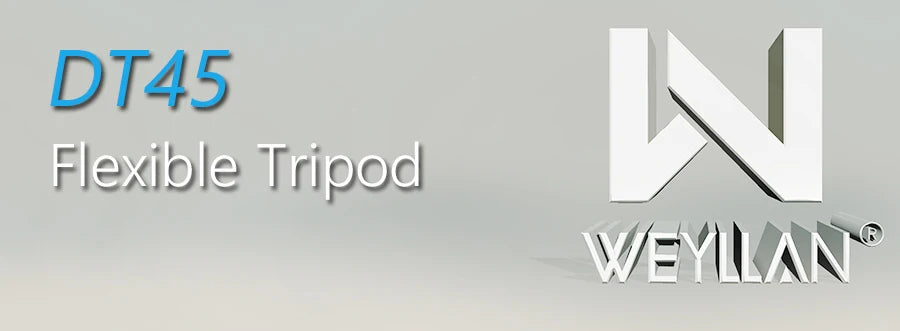 WEYLLAN DT45 Mini trípode de escritorio Control remoto carga máxima 2kg soporte portátil para cámara GoPro iPhone Xiaomi Huawei-MovilExpressShop