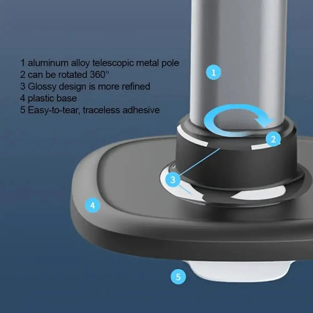Soporte de escritorio de aluminio giratorio de 360 grados para fotografía Blogging en línea, trípode superior para teléfono-MovilExpressShop
