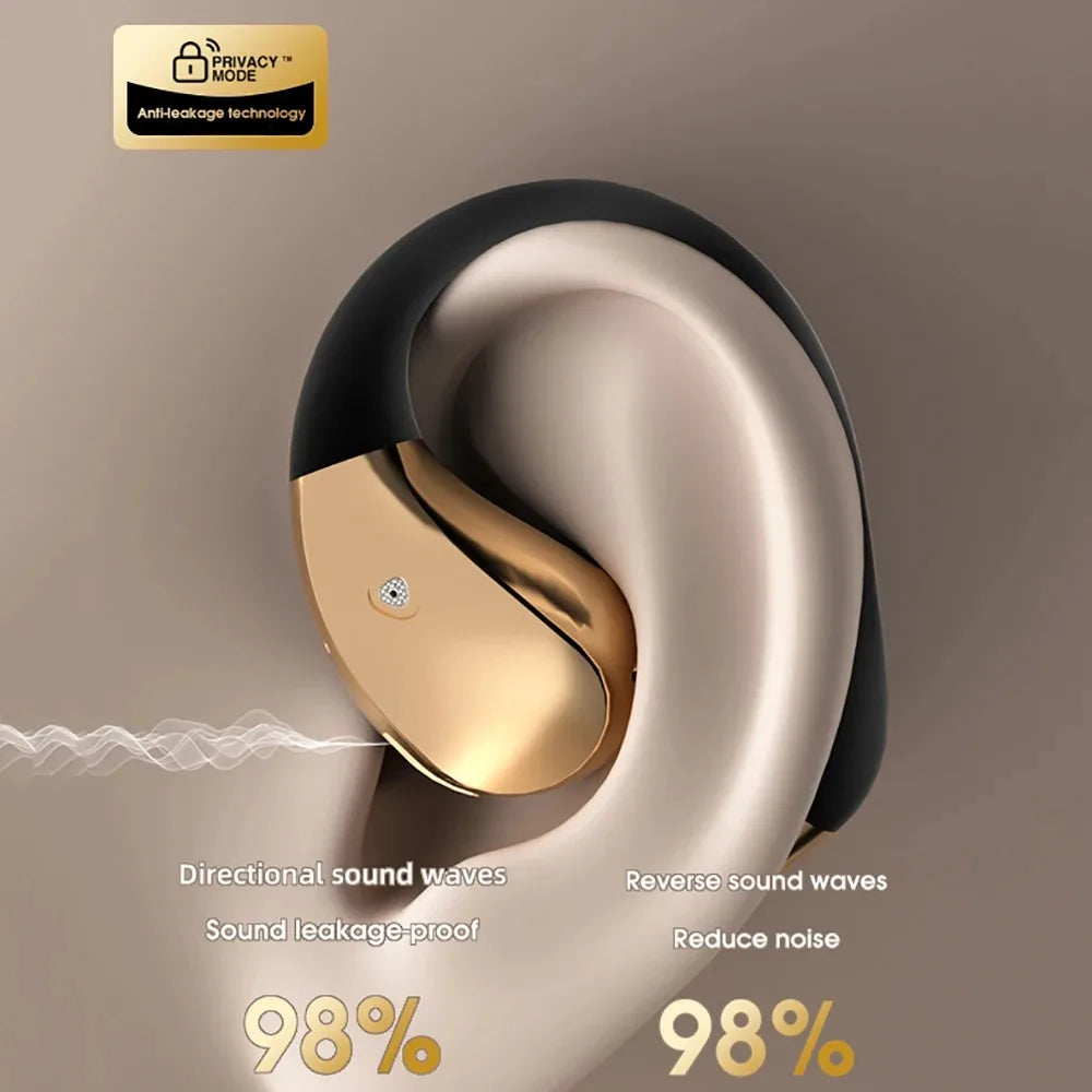 Auriculares inalámbricos de oído abierto Bluetooth 6,0 OWS auriculares de alta resolución ANC auriculares con reducción de ruido gancho para la oreja auriculares deportivos-MovilExpressShop