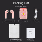 Disney TWS i7 Mini 2 auriculares inalámbricos Bluetooth 5,0 auriculares mate Macaron auriculares manos libres con micrófono caja de carga auriculares-MovilExpressShop