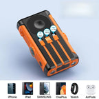 Banco de energía Solar de 50000mAh, Banco de energía de Camping con carga inalámbrica magnética de 22,5 W con Cables, batería externa para todo tipo de dispositivos-MovilExpressShop