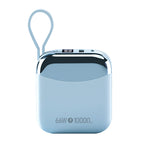 Kiki Shoot 10000mAh Mini Power Bank 66W carga rápida Powerbank batería certificada CCC con Cable para iPhone Xiaomi Huawei Samsung