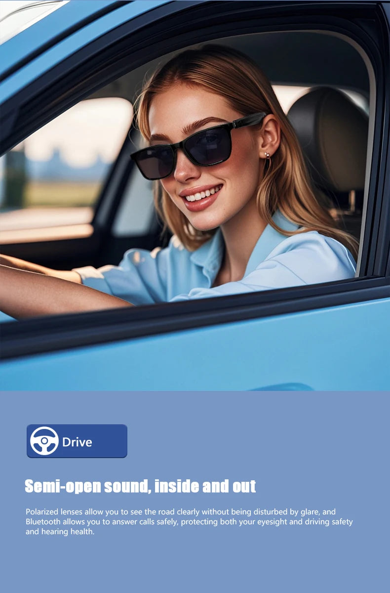 CLLOIO GS05 Clip magnético en gafas inteligentesde sol polarizadas impermeables-MovilExpressShop