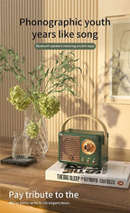 HM11 Altavoz portátil Bluetooth estilo retro con asa-MovilExpressShop