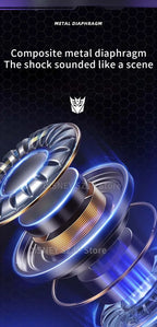Transformers TF-T01 auriculares inalámbricos Bluetooth 5,3 sonido HIFI Bumblebee auriculares para juegos auriculares de baja latencia Larga modo de reposo-MovilExpressShop
