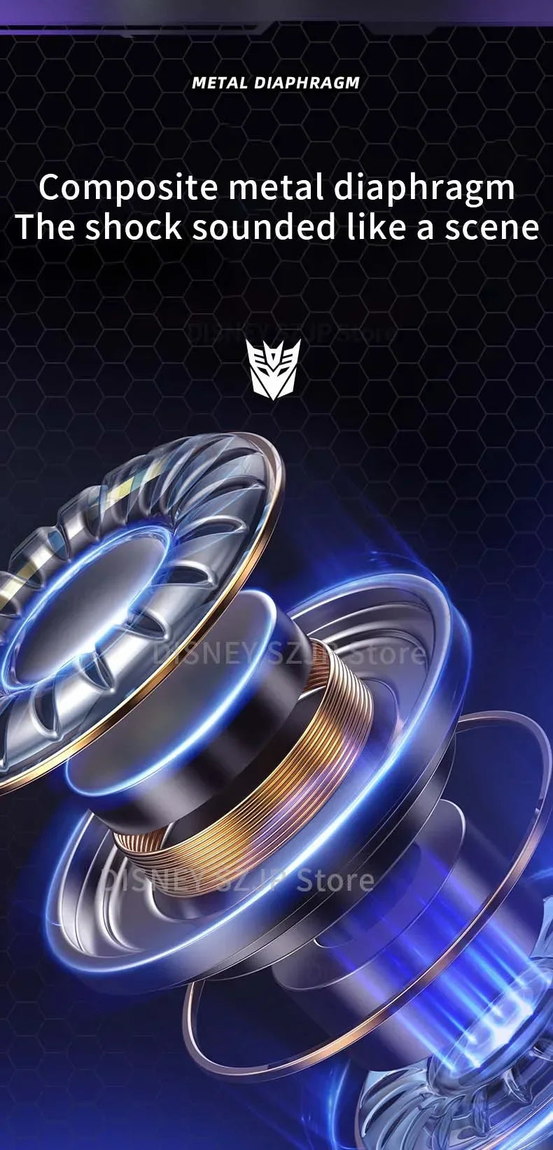 Transformers TF-T01 auriculares inalámbricos Bluetooth 5,3 sonido HIFI Bumblebee auriculares para juegos auriculares de baja latencia Larga modo de reposo-MovilExpressShop