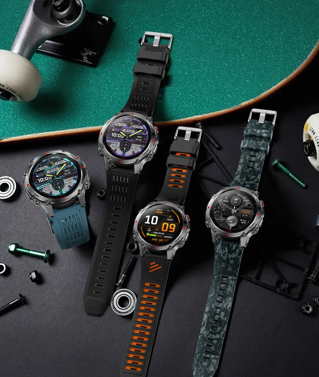 GUHUAVMI 2025 – Smartwatch Deportivo Grado Militar-MovilExpressShop