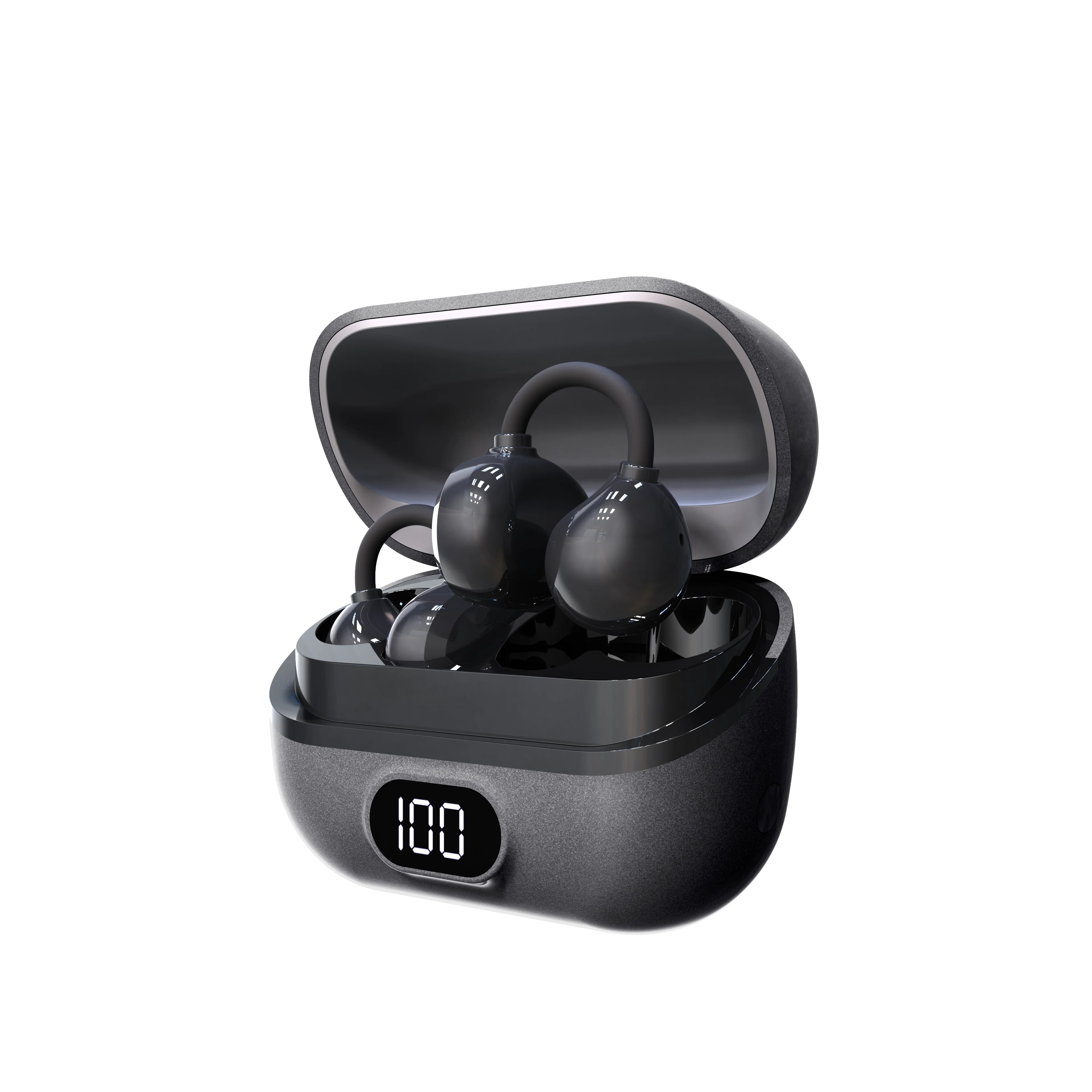 Auriculares con traducción AI en tiempo Real, auriculares con traductor de 144 idiomas, Bluetooth inalámbrico de oreja abierta 40H, auriculares con traducción