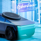 Base de escritorio CyberDock 3 en 1 con carga inalámbrica para iPhone 16, 15, 14 Pro Max, AirPods y Apple Watch, con luz ambiental.