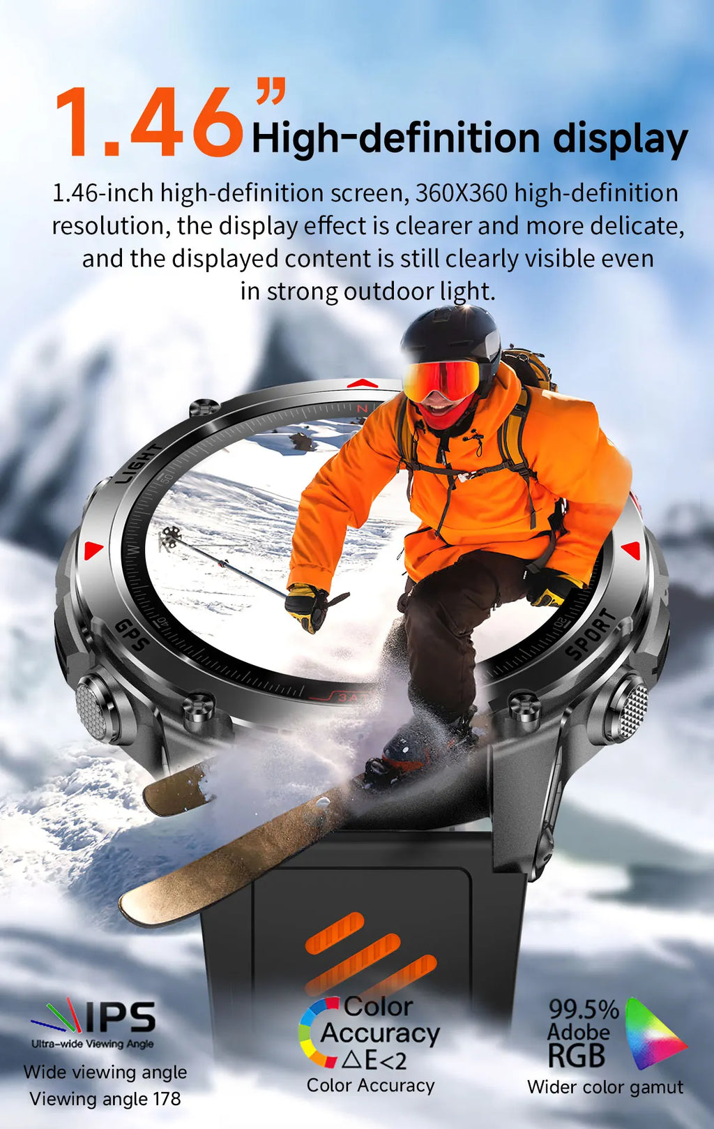 GUHUAVMI 2025 – Smartwatch Deportivo Grado Militar-MovilExpressShop