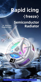 Nuevo TL07 Semiconductor móvil magnético/clip trasero PUBG enfriador 5V/3A ventilador de refrigeración por congelación radiador con pantalla Digital de temperatura-MovilExpressShop