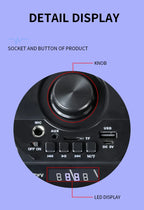 Altavoz Bluetooth portátil de baile cuadrado grande, columna de barra de sonido con luz LED colorida, caja de sonido KTV, Subwoofer Inalámbrico, Boombox de alta fidelidad-MovilExpressShop