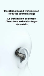 HTC NE19 auriculares Bluetooth IA OWS auriculares inalámbricos deportivos con micrófono potentes graves IA traductor auriculares impermeables de larga duración-MovilExpressShop