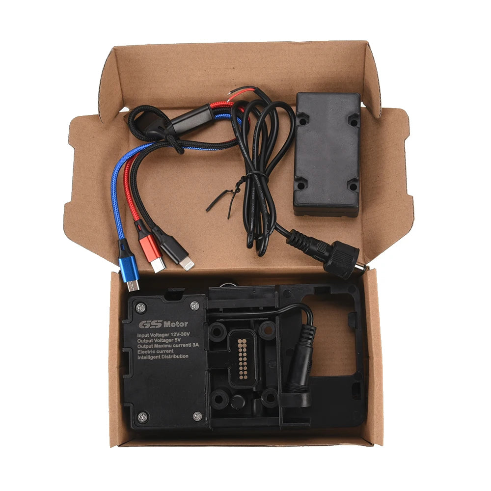 Soporte de navegación GPS para teléfono móvil, USB 20225, soporte de carga inalámbrica para BMW R1200RT 2014 - 2024 2023 R1250RT R 1200 1250 RT