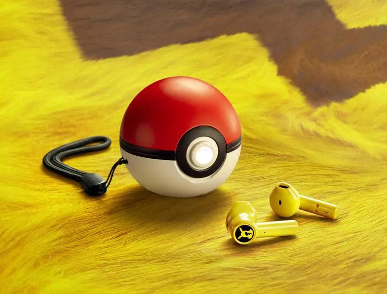 Pokemon Pikachu auriculares inalámbricos Bluetooth 5,0 auriculares Control táctil micrófono regalos universales deporte reducción de ruido-MovilExpressShop