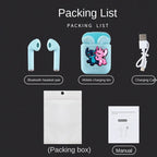 Disney TWS i7 Mini 2 auriculares inalámbricos Bluetooth 5,0 auriculares mate Macaron auriculares manos libres con micrófono caja de carga auriculares-MovilExpressShop