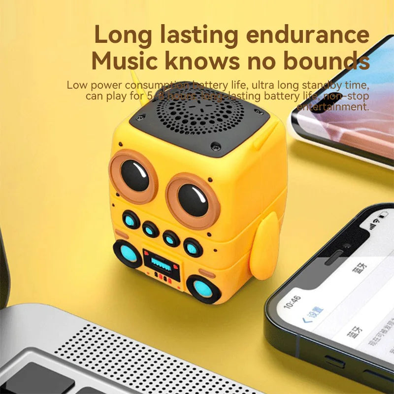Buho Altavoz Bluetooth inalámbrico TK-200, minialtavoces portátiles impermeables IP65, compatible con tarjeta de memoria, estéreo HiFi, altavoces de graves pesados-MovilExpressShop