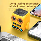 Buho Altavoz Bluetooth inalámbrico TK-200, minialtavoces portátiles impermeables IP65, compatible con tarjeta de memoria, estéreo HiFi, altavoces de graves pesados-MovilExpressShop