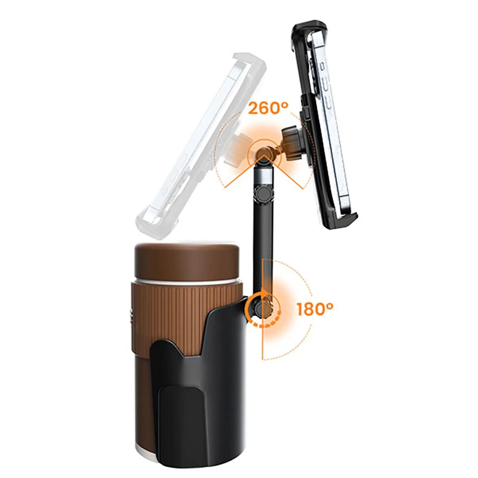 Soporte para movil y taza de coche, adaptador de soporte multifunción para Interior de coche, organizador de bebidas, accesorios de almacenamiento