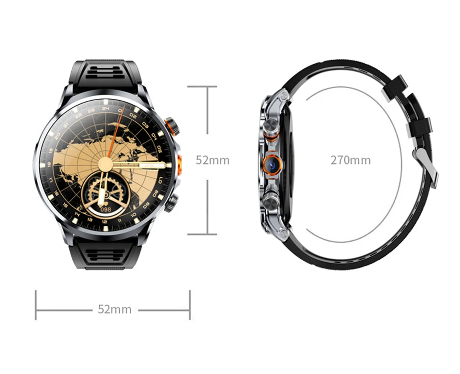 Reloj inteligente Android Netcom completo 5G/4G con cámara con tarjeta SIM videollamada AMOLED GPS WIFI Google Play mapas reloj inteligente para hombres y mujeres