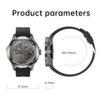 Nuevo para Xiaomi S4 Ultra deportes al aire libre reloj inteligente hombres 1,53 pulgadas AMOLED NFC GPS brújula ritmo cardíaco impermeable BT llamada Smartwatch