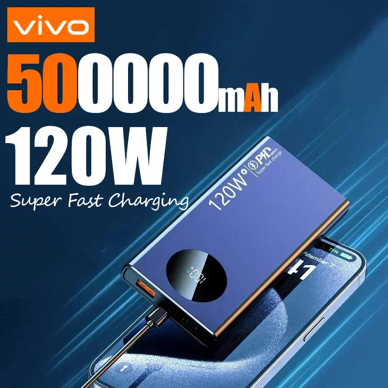 ONEPLUS 120W 200000mAh banco de energía de alta capacidad carga súper rápida cargador de batería portátil para iPhone Samsung Huawei-MovilExpressShop